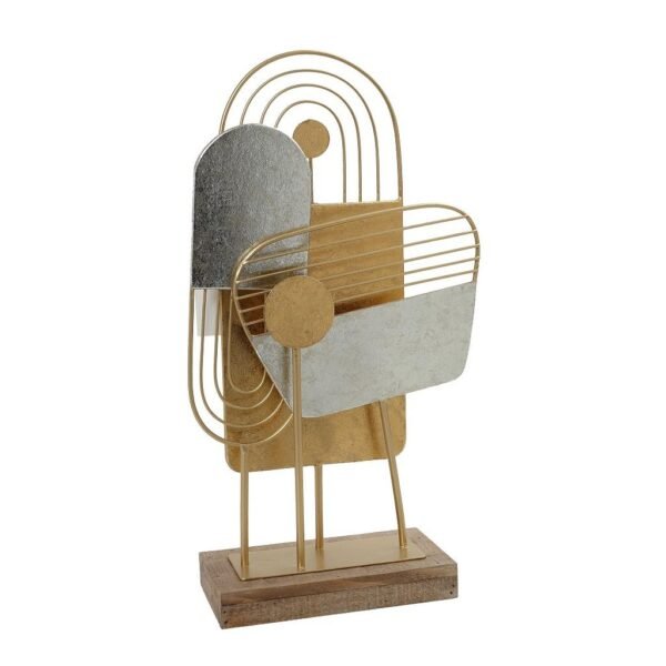 επιτραπεζιο-διακ-μεταλ-ξυλο-χρυσο-γεωμετρικο-43x285x10