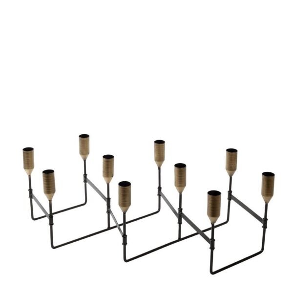 κηροπηγιο-10-θεσεων-μαυρο-χρυσο-μεταλ-52εκ